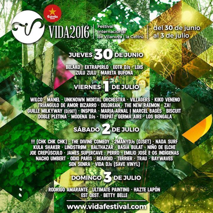 programacion vida festival 2016 entradas