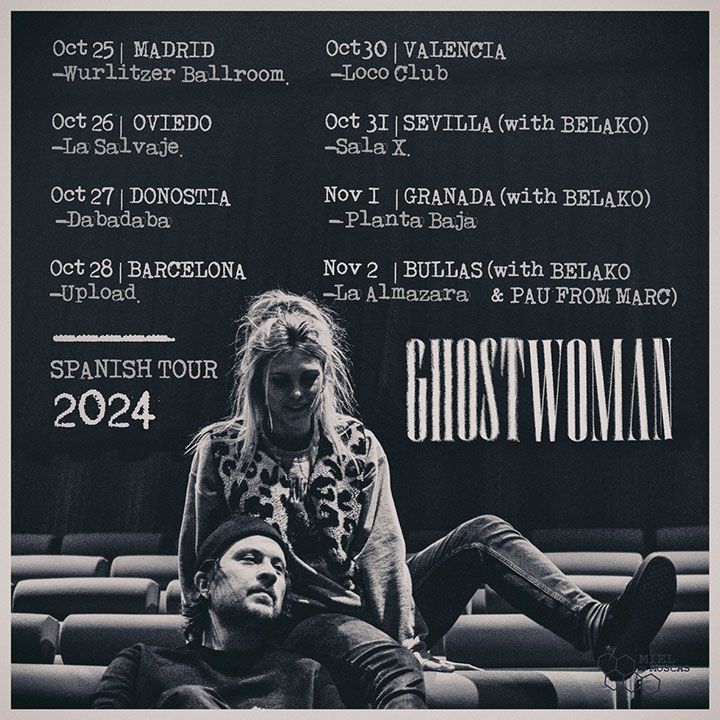 ghostwoman conciertos españa octubre