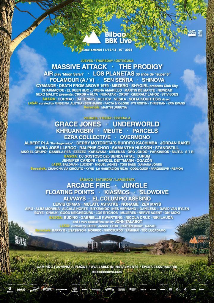cartel completo bilbao bbk live 2024