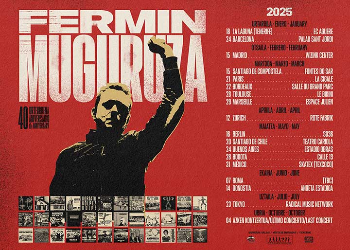 gira 40 años fermin muguruza