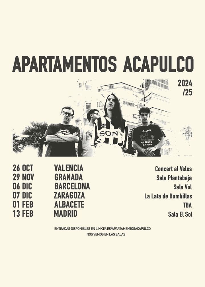 apartamentos acapulco gira conciertos 2024 25