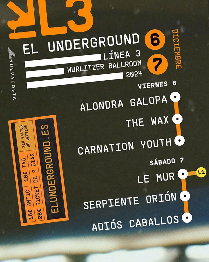 festival el underground linea 3 cartel