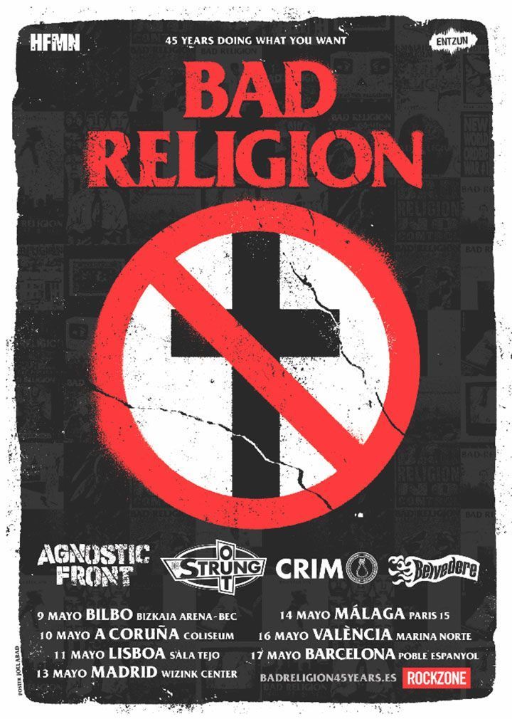 bad religion gira españa 2025 