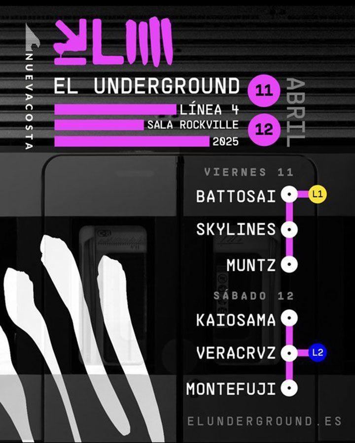 cartel el underground festival linea 4