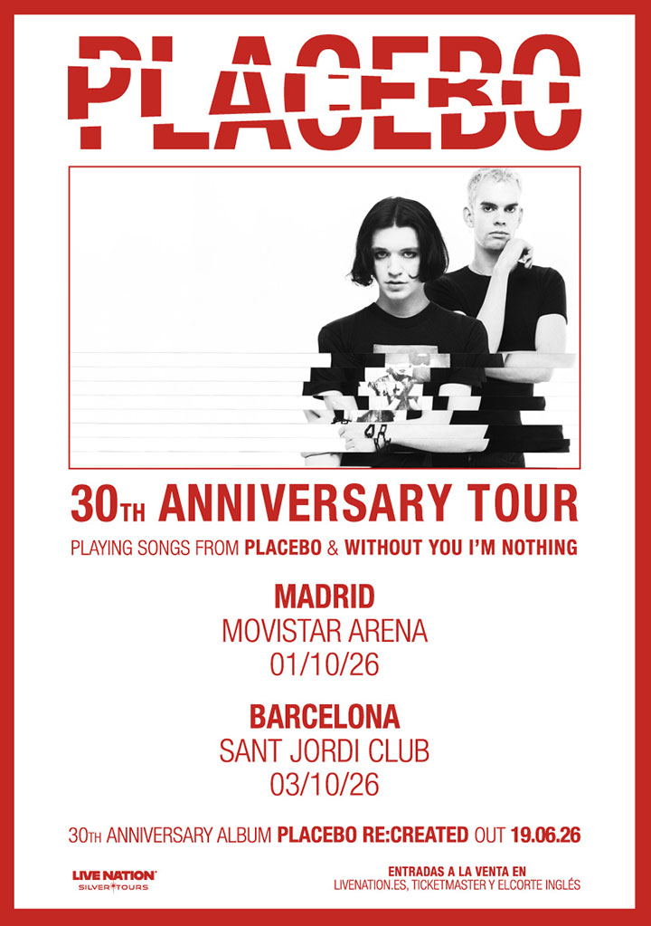 placebo treinta aniversario madrid barcelona